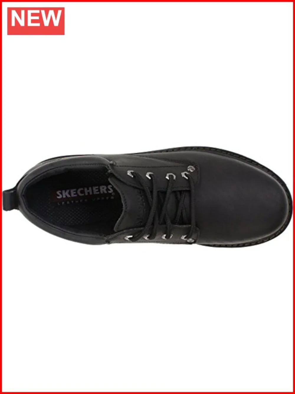 Smooth Leather Oxfords with Memory Foam, Lace-Up